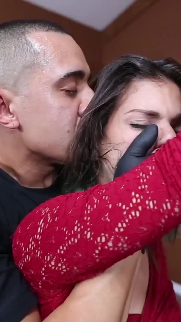 Punish Teens : Choke and Domination Brunette nsfw | Tik.Porn (1)