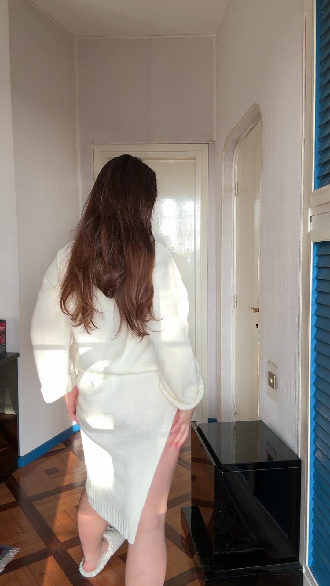I'II take my clothes off for you if you ask me to #Striptease #Brunette #Sexy Lingerie #Curvy & Thick  | Tik.Porn (1)