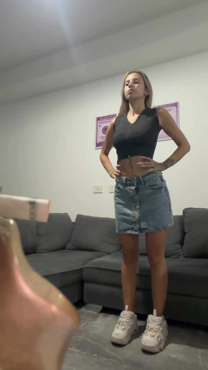 SunnyBunny Striptease and Natural Big Tits Solo 2