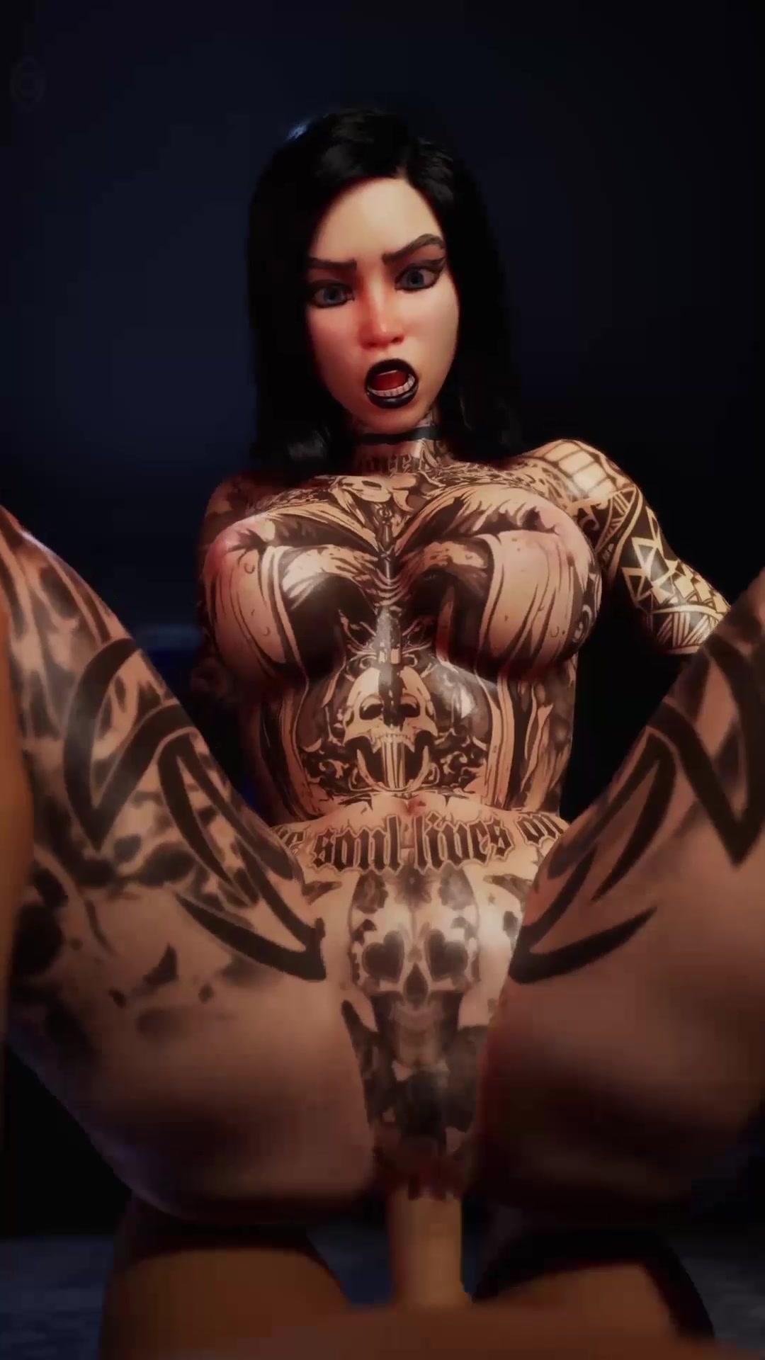 Porno Cowgirl and Big Boobs Tattoo Porn Goth Porn