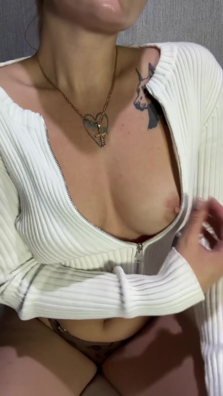 Oopss! My tits just slipped out the zip