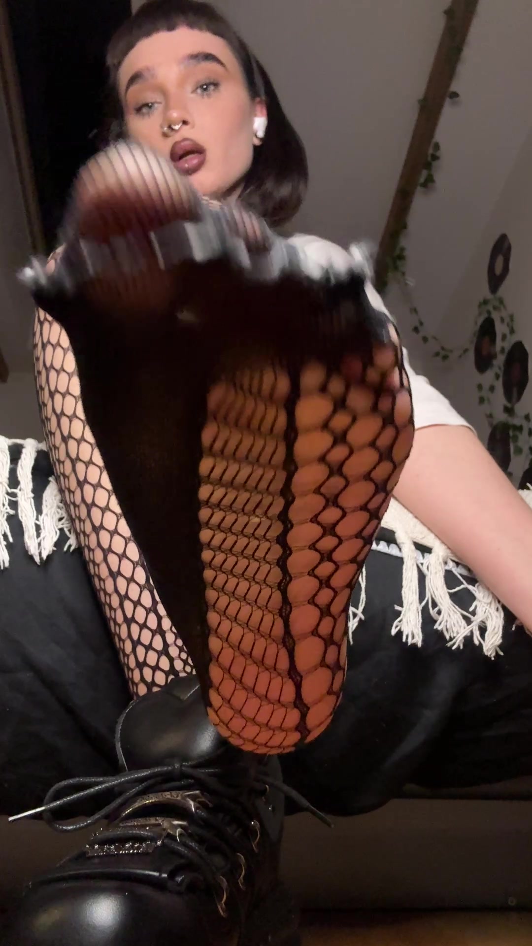Blackkitty Feet Porn and Solo Stockings Goth Porn