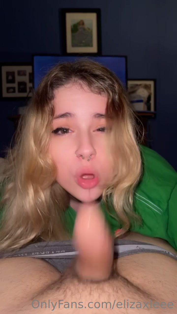 Sucking your cock in pov and slappin my cute face with it