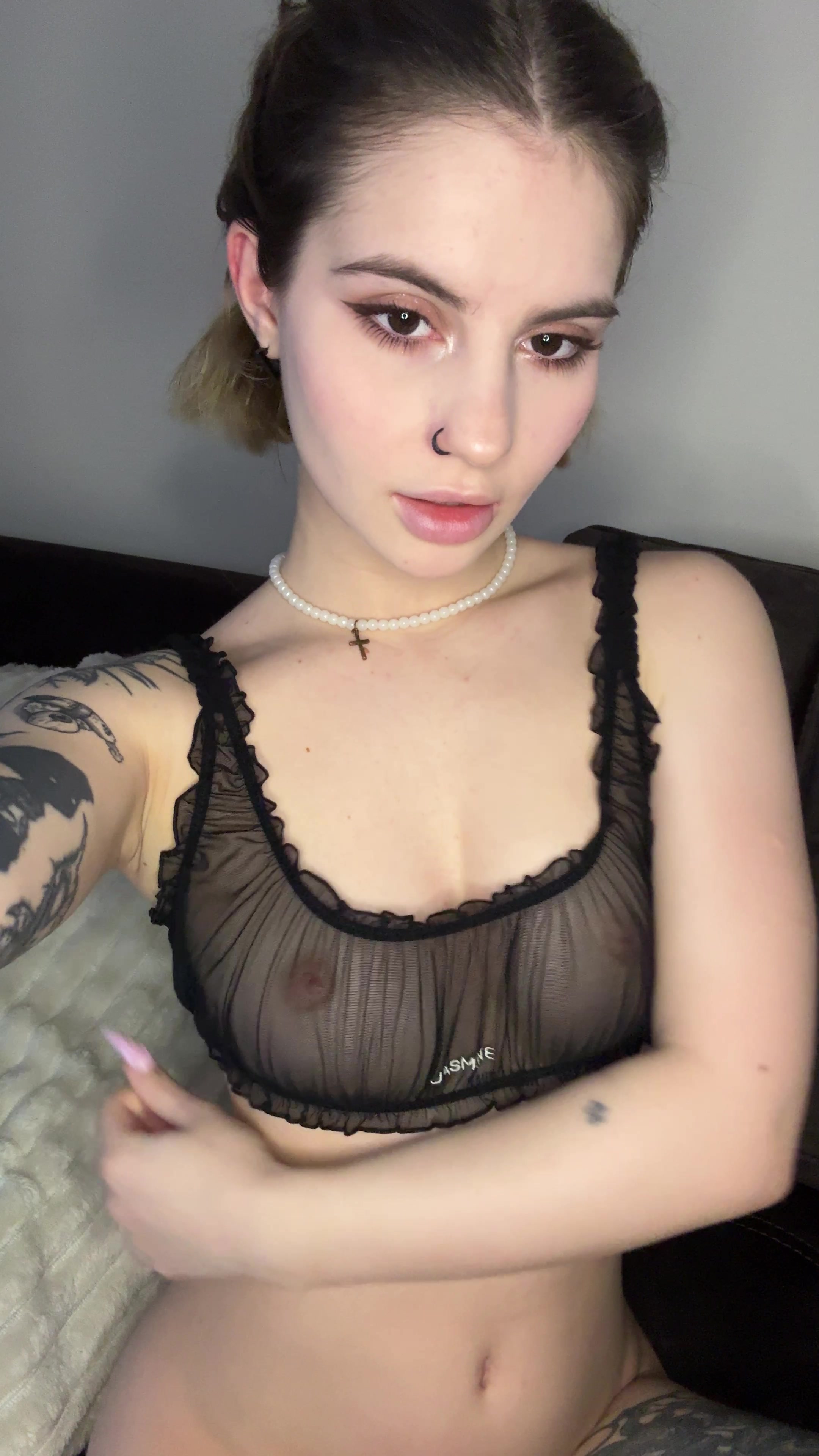 SlyKarina Showing Boobs and Nude Brunette sex hot